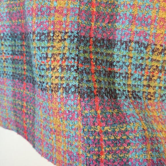 Christopher & Banks Dress Jacket Women's M Multi Tweed Boucle Plaid NEW - Picture 10 of 10